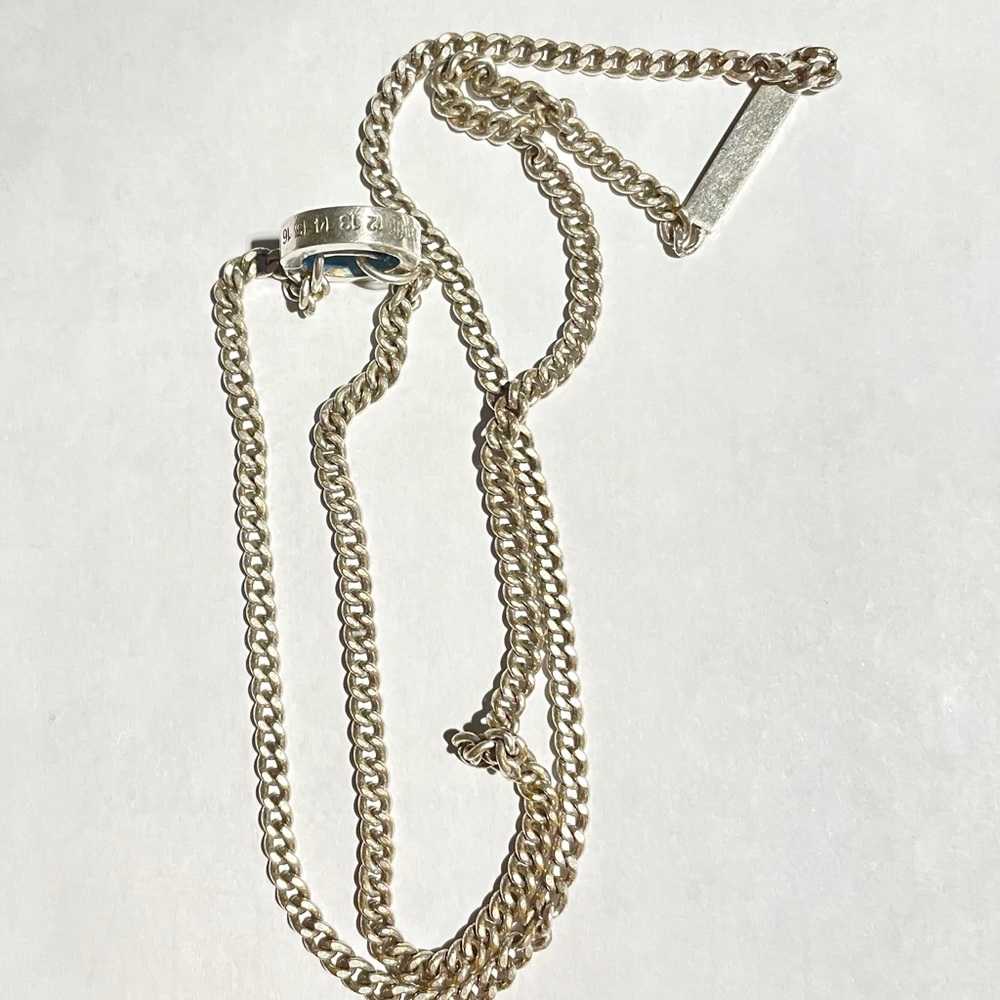 maison martin margiela silver necklace